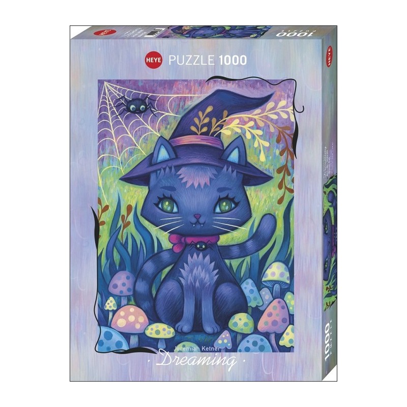 Puzzle 1000p Dreaming Witch Cat - Heye