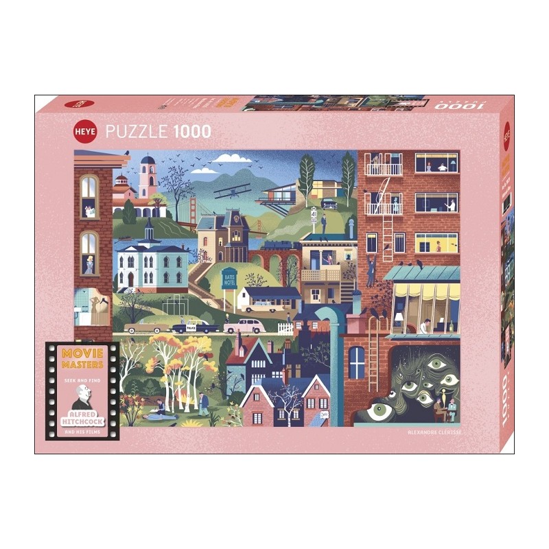 Puzzle 1000p Hitchcock Films - Heye