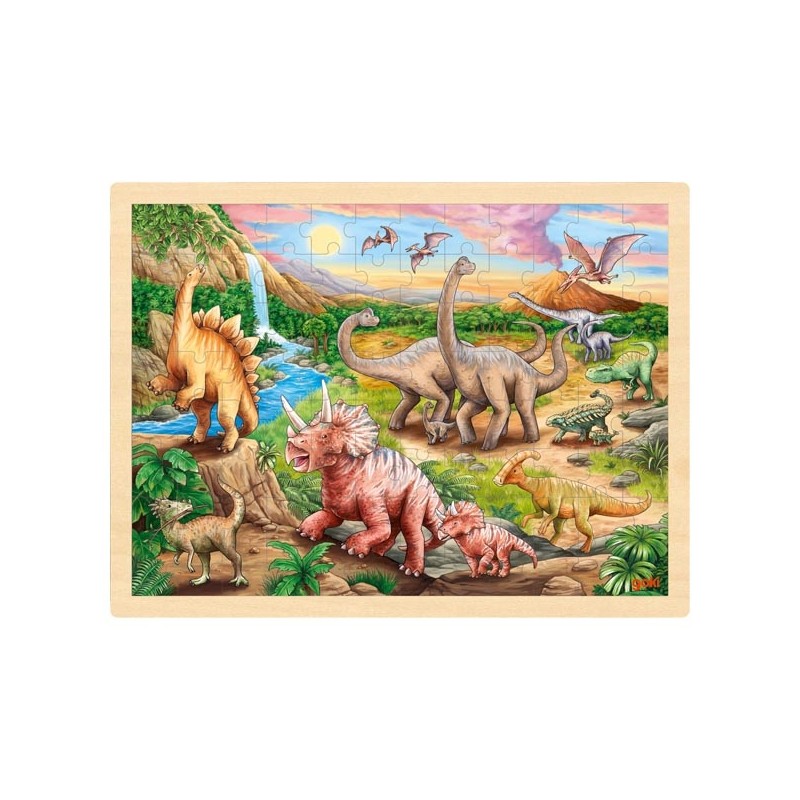 Puzzle 96p La vallée des dinosaures - Goki