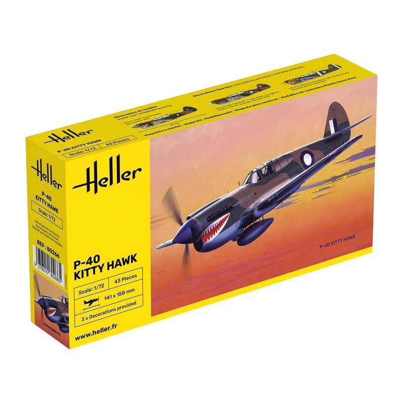 P-40 Kitty Hawk 1/72 - Heller