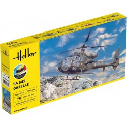 Starter Kit SA 342 Gazelle 1/48 - Heller
