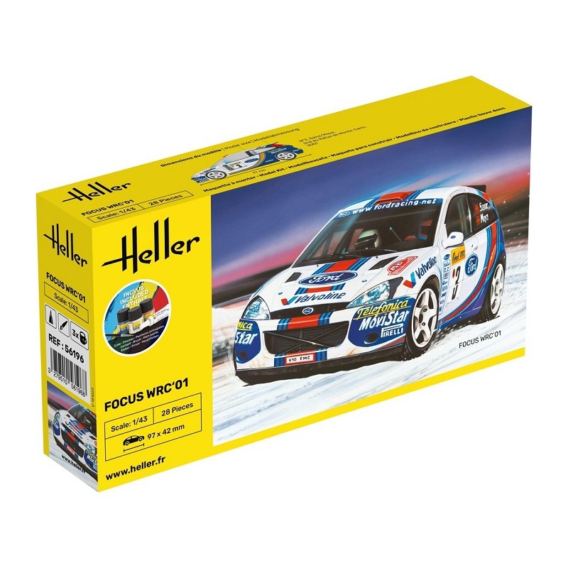 Starter Kit Ford Focus WRC01 1/43 - Heller