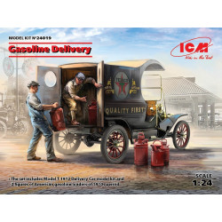 Model T 1912 Delivery Car with 2 figures of American Gasoline Loaders 1/24