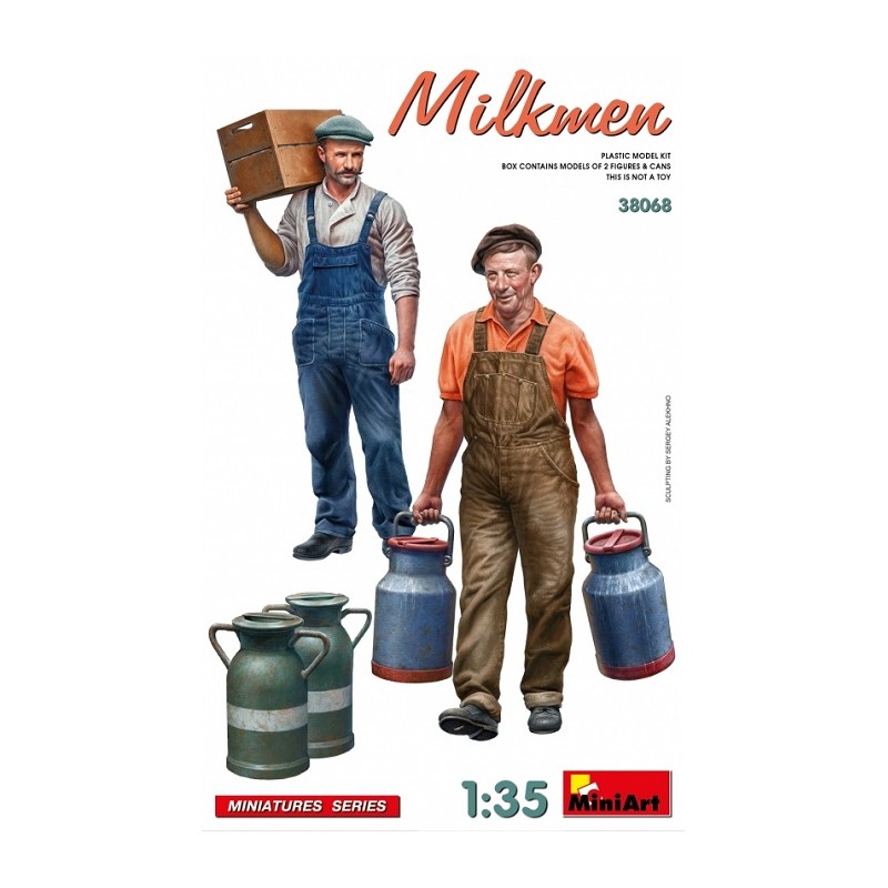 Milkmen with Accessories 1/35 - Miniart