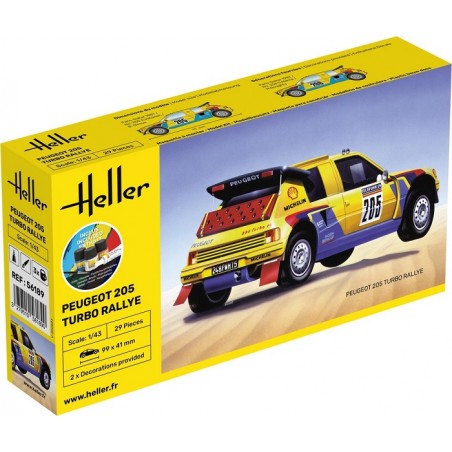 STARTER KIT Peugeot 205 Turbo Rally 1/43 - Heller