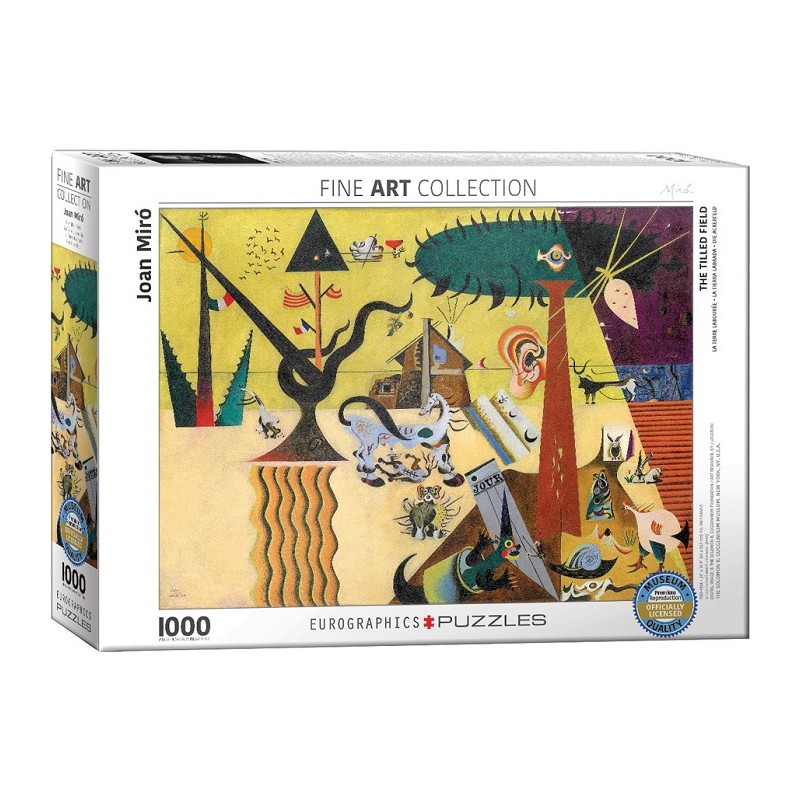 Puzzle 1000p La Terre Labourée - Joan Miró  - Eurographics