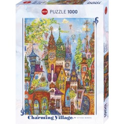 Puzzle 1000p Charming Village Red Arches - Eurographics