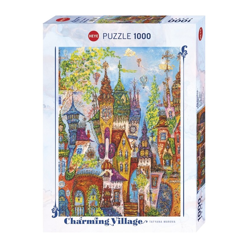 Puzzle 1000p Charming Village Red Arches - Eurographics