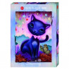 Puzzle 1000p Black kitty heye