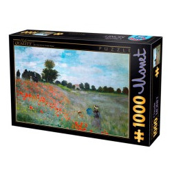 Puzzle 1000p Monet champ coquelicots d-toys