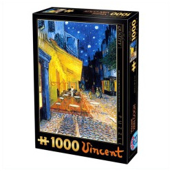 Puzzle 1000p Van Gogh terasse cafe d-toys