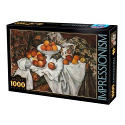 Puzzle 1000p Cezanne nature morte d-toys
