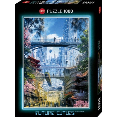 Puzzle 1000p Markets District Future Cities - Heye