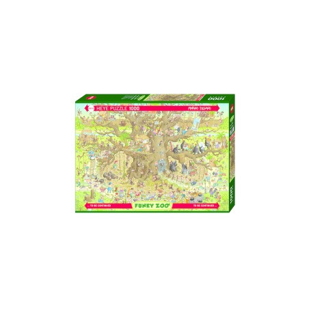 Puzzle 1000p Zoo habitat singes heye