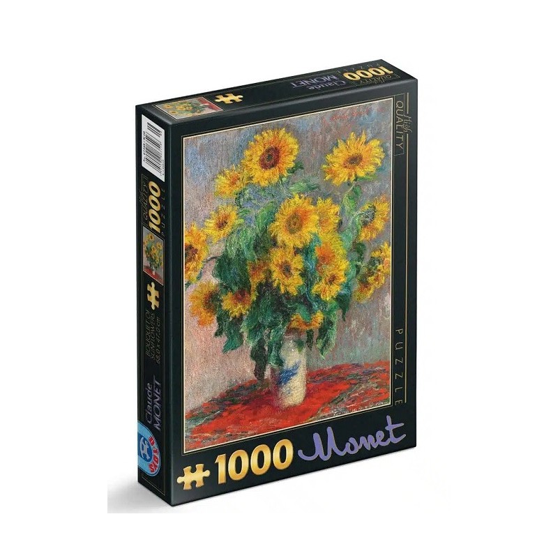 Puzzle 1000p Monet - Bouquet de Tournesols - D-Toys