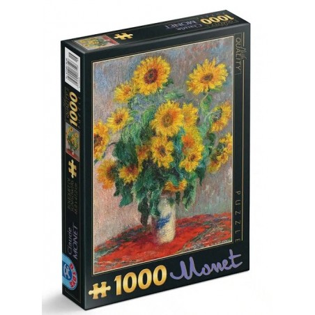 Puzzle 1000p Monet - Bouquet de Tournesols - D-Toys