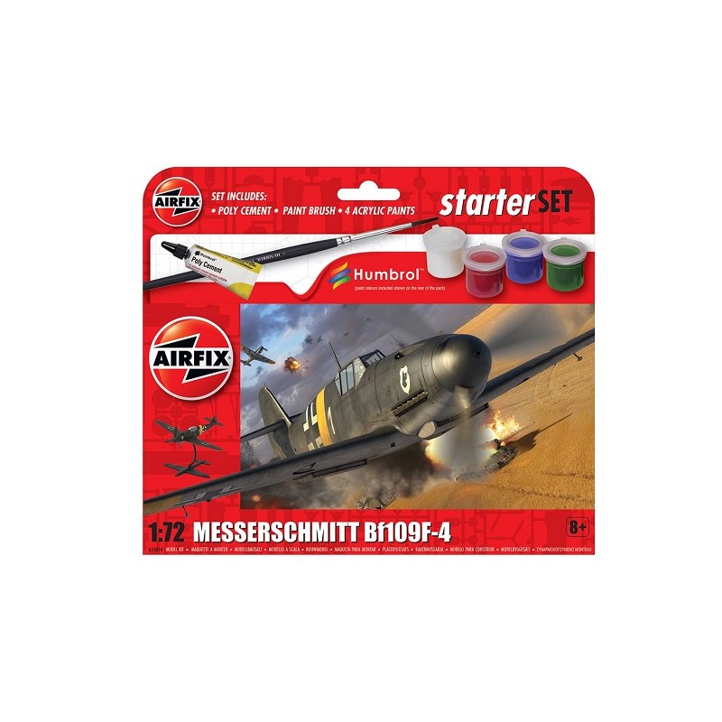 Starter Set - Messerschmitt Bf109F-4 1/72 - Airfix