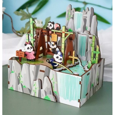 Puzzle 3D Boîte à Musique Panda's Home - ToneCheer