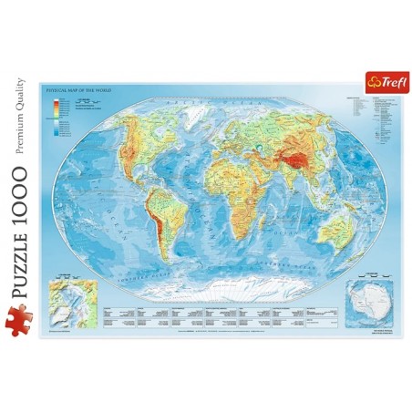 Puzzle 1000p Carte du Monde - Trefl