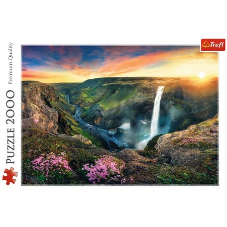 Puzzle 2000p Cascade Haifoss Islande - Trefl