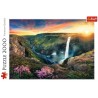 Puzzle 2000p Cascade Haifoss Islande - Trefl
