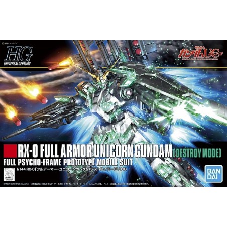 Gundam Gunpla HG 1/144 178 Full Armor Unicorn Gundam (Destroy Mode) - Bandai