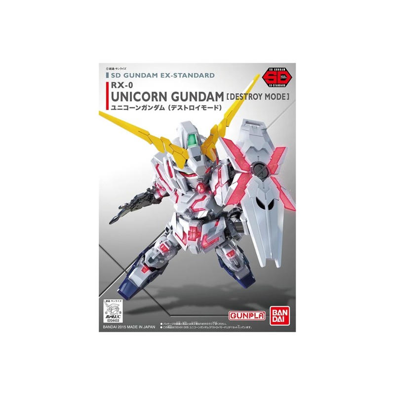 Gundam Gunpla SD EX-STD 005 Unicorn Gundam Destroy Mode - Bandai