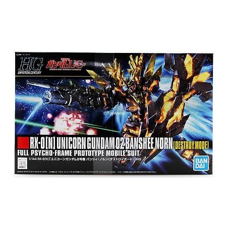 Gundam Gunpla HG 1/144 175 Unicorn Gundam 02 Banshee Norn Destroy Mode - Bandai
