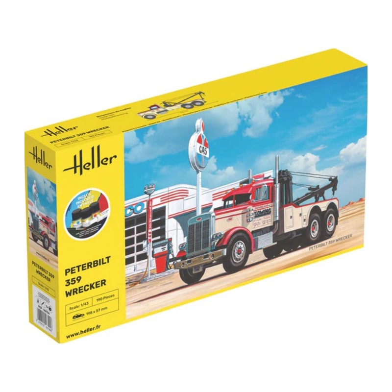 STARTER KIT Peterbilt 359 Wrecker 1/43 - Heller