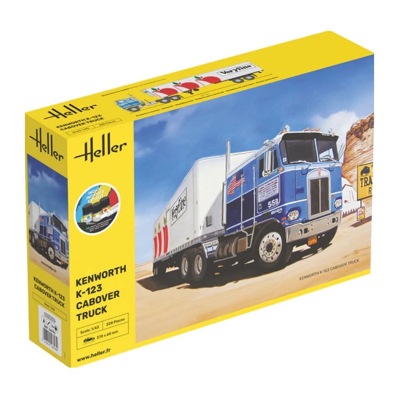 STARTER KIT Kenworth K-123 Cabover Truck 1/43 - Heller