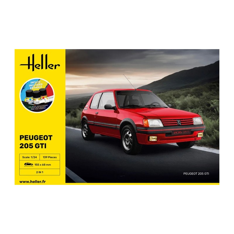 Starter Kit Peugeot 205 GTI 1/24 - Heller