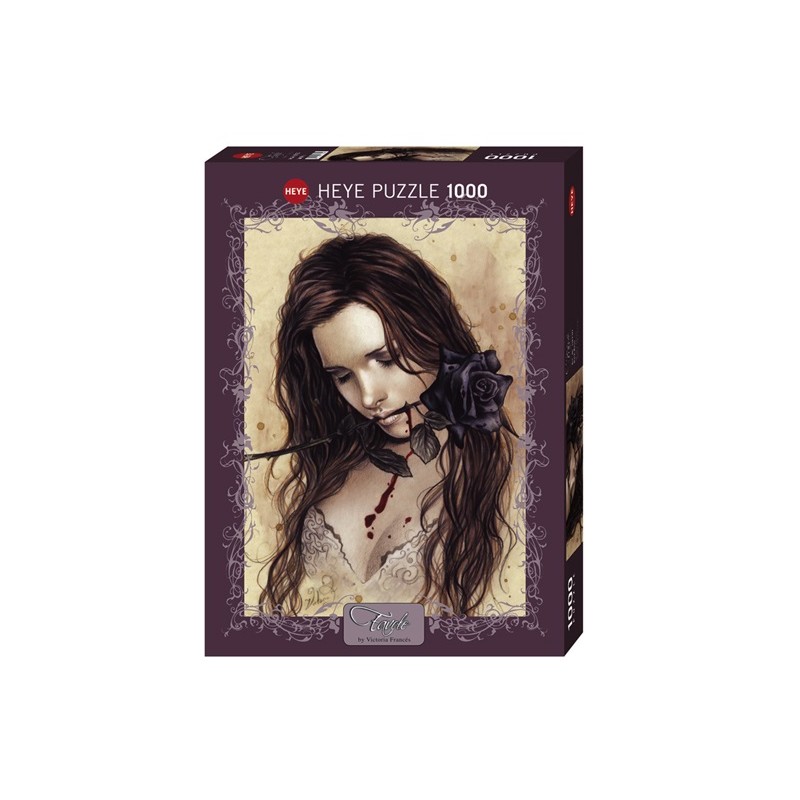 Puzzle 1000p Dark Rose - Victoria Frances - Heye