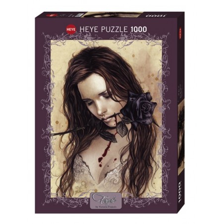 Puzzle 1000p Dark Rose - Victoria Frances - Heye