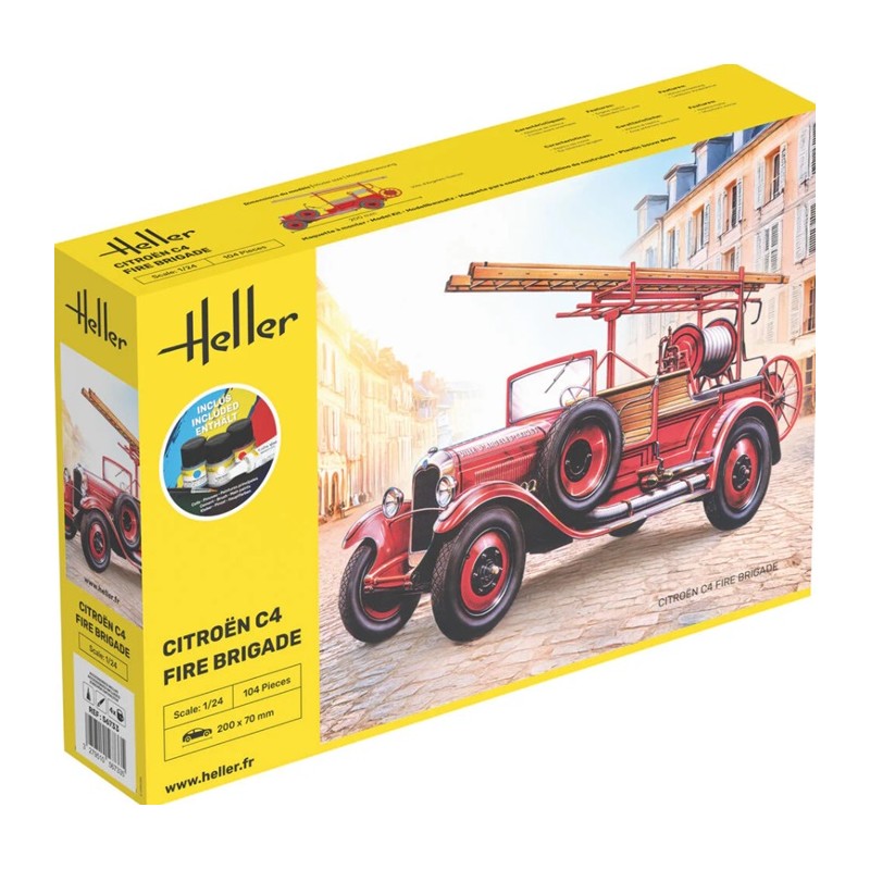 Starter Kit Citroen C4 Fire Brigade 1/24 - Heller