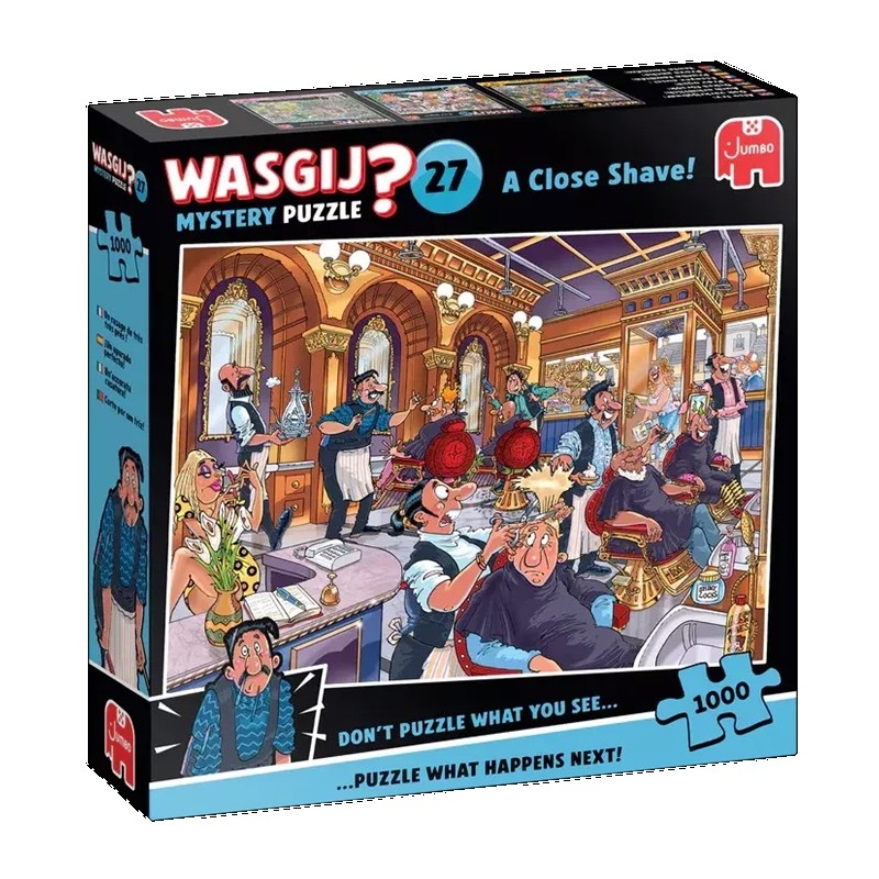 Puzzle 1000p WASGIJ Mystery 27 - Un Rasage de Très Très Près - Jumbo