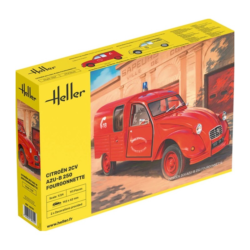 Citroen 2CV AZU-B 250 Fourgonnette 1/24 - Heller