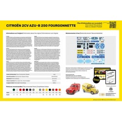 Starter Kit Citroen 2CV AZU-B 250 Fourgonnette 1/24 - Heller