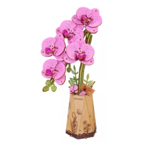 Fleur en bois Orchidée Violette - Robotime