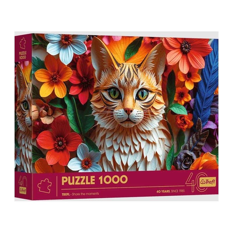 Puzzle 1000p Paper Art - Chat - Trefl