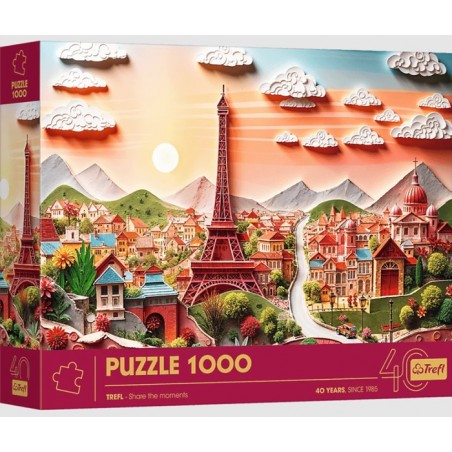 Puzzle 1000p Paper Art - Paris - Trefl