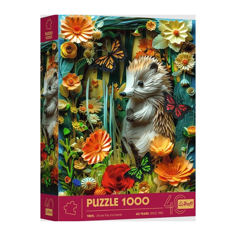 Puzzle 1000p Paper Art - Hérisson - Trefl