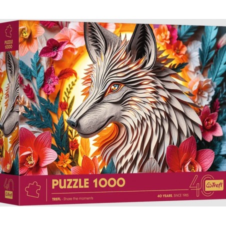 Puzzle 1000p Paper Art - Loup - Trefl