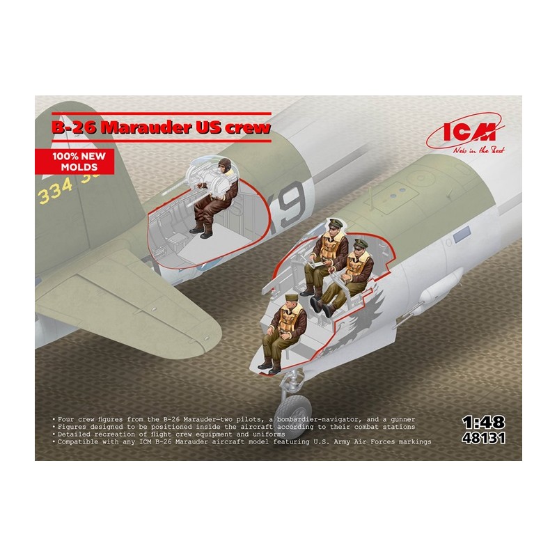 B-26 Marauder US crew 1/48 - ICM