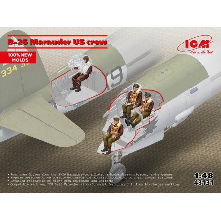 B-26 Marauder US crew 1/48 - ICM