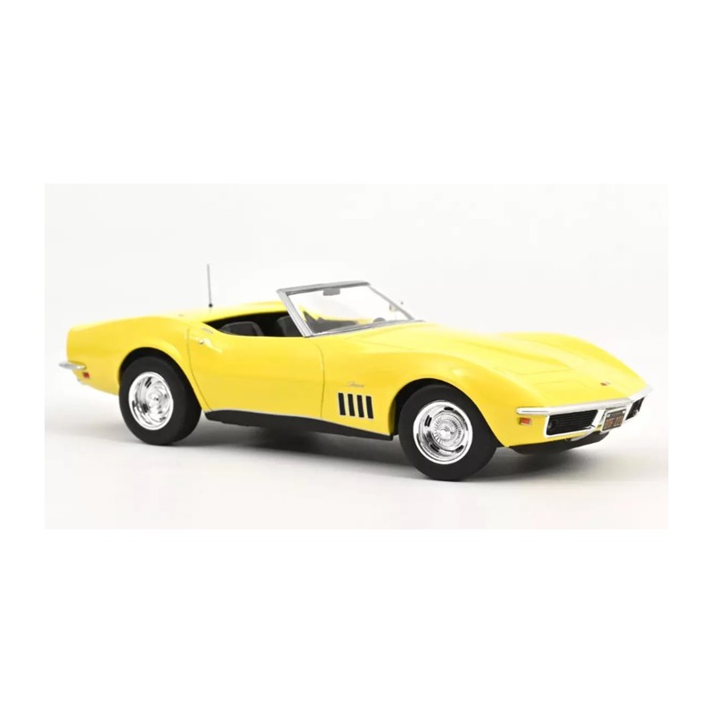 Chevrolet Corvette Convertible 1969 Jaune Daytona 1/18 - Norev
