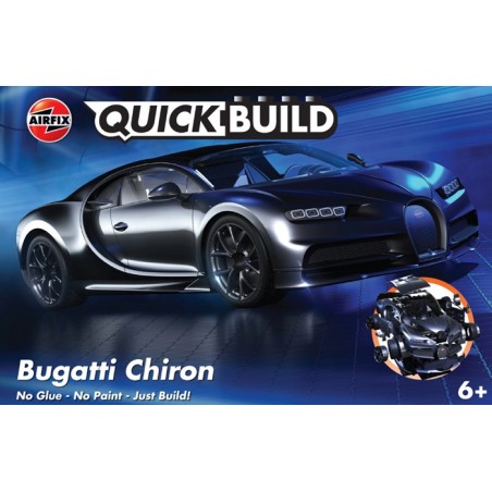 QUICKBUILD Bugatti Chiron - Noire - Airfix