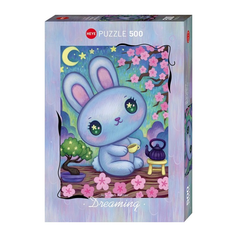 Puzzle 500p Jeremiah Ketner - Dreaming - Bunny Zen Garden - Heye