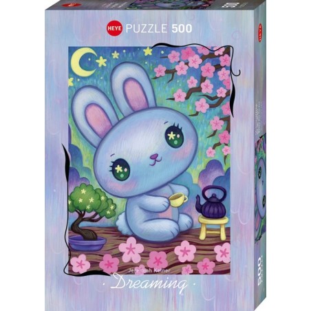 Puzzle 500p Jeremiah Ketner - Dreaming - Bunny Zen Garden - Heye