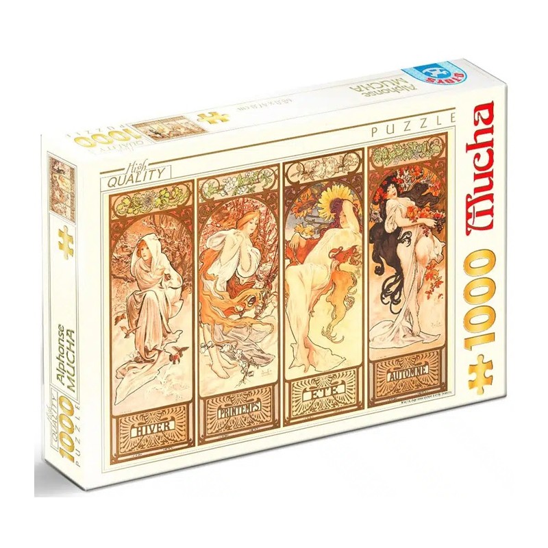 Puzzle 1000p Mucha - Saisons 3 - Dtoys