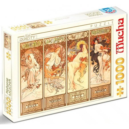 Puzzle 1000p Mucha - Saisons 3 - Dtoys
